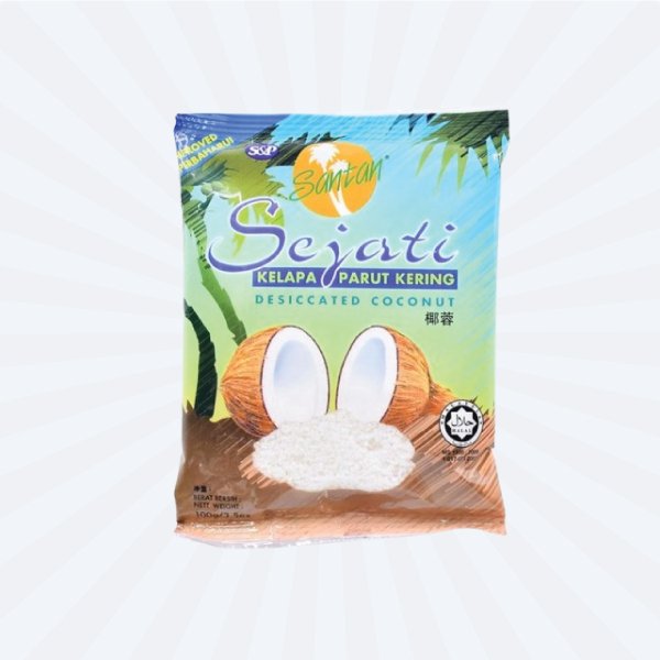 Kelapa Parut Kering / Desiccated Coconut - 100gm